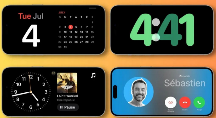 都江堰苹果手机维修分享iOS17横屏充电待机显示有什么好处 