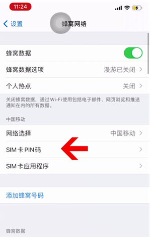 都江堰苹果14维修网分享如何给iPhone14的SIM卡设置密码 